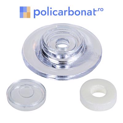 Saiba+garnitura+capac policarbonat transparent SET 50 buc